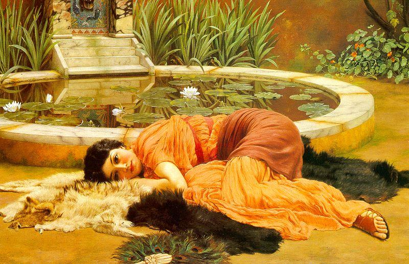 John William Godward Dolce Far Niente oil painting picture